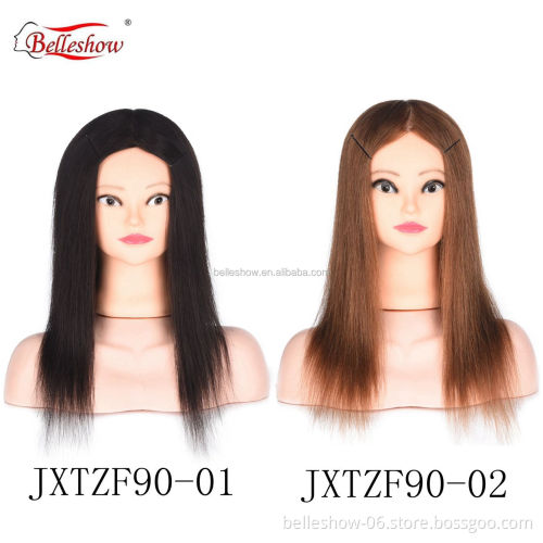 Hot sell wholesale 100% human hair natural  cuticle aligned human hair wig model cheap nature color  wig modle